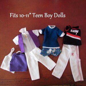TEEN BOY DOLL CLOTHES w BLAZERS SHIRT, FIT HIGH SCHOOL MUSICAL TROY & FRIENDS